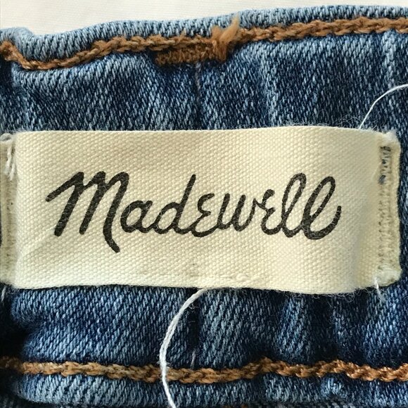 Madewell Pull On Jeans Women 29 Blue High Rise Relax Tapered Stretch Medium Wash - Picture 3 of 13